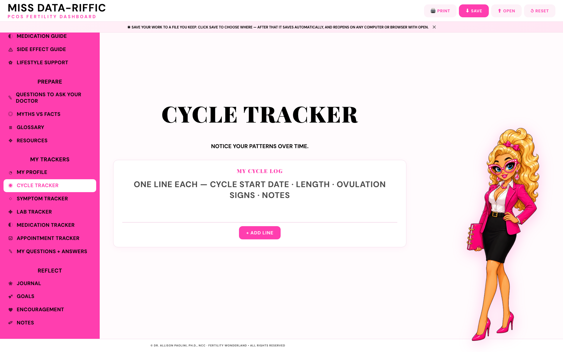 MISS DATA-RIFFIC PCOS FERTILITY DASHBOARD