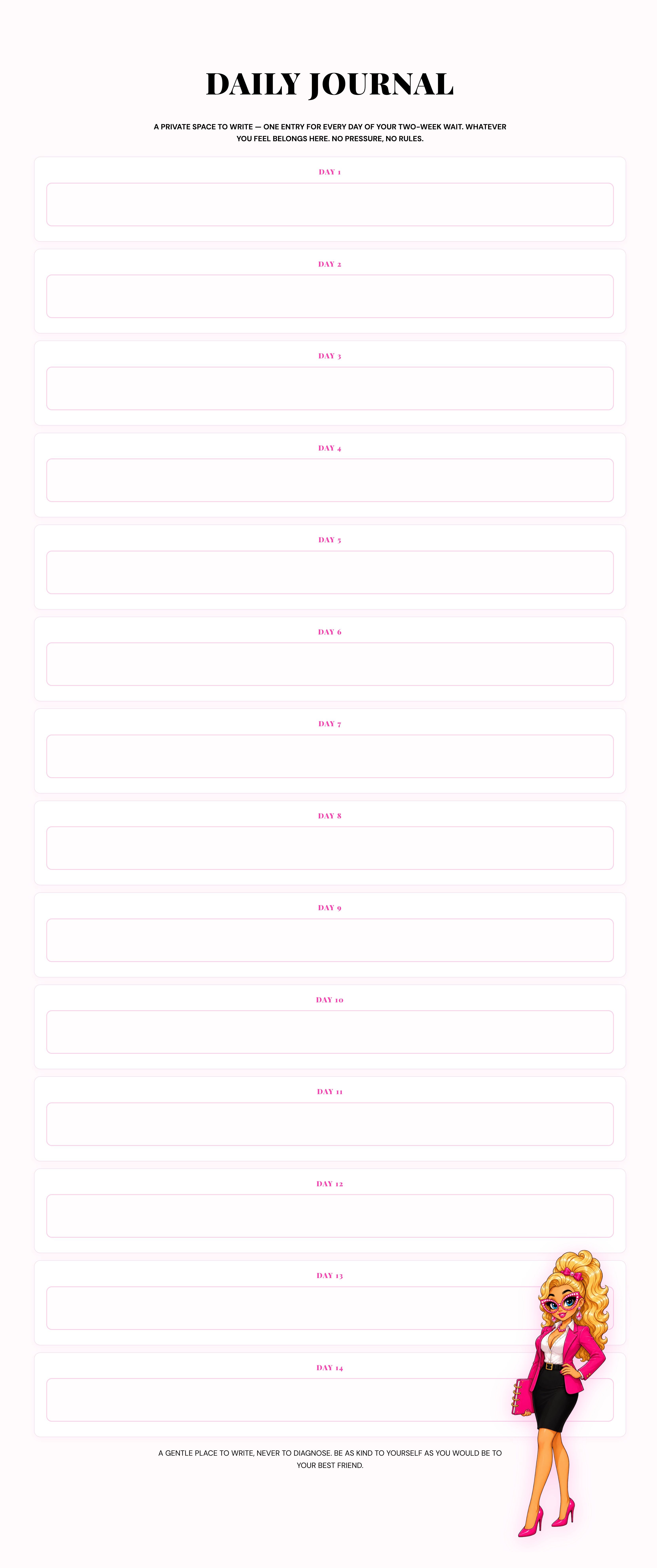 MISS DATA-RIFFIC TWO-WEEK WAIT PLANNER