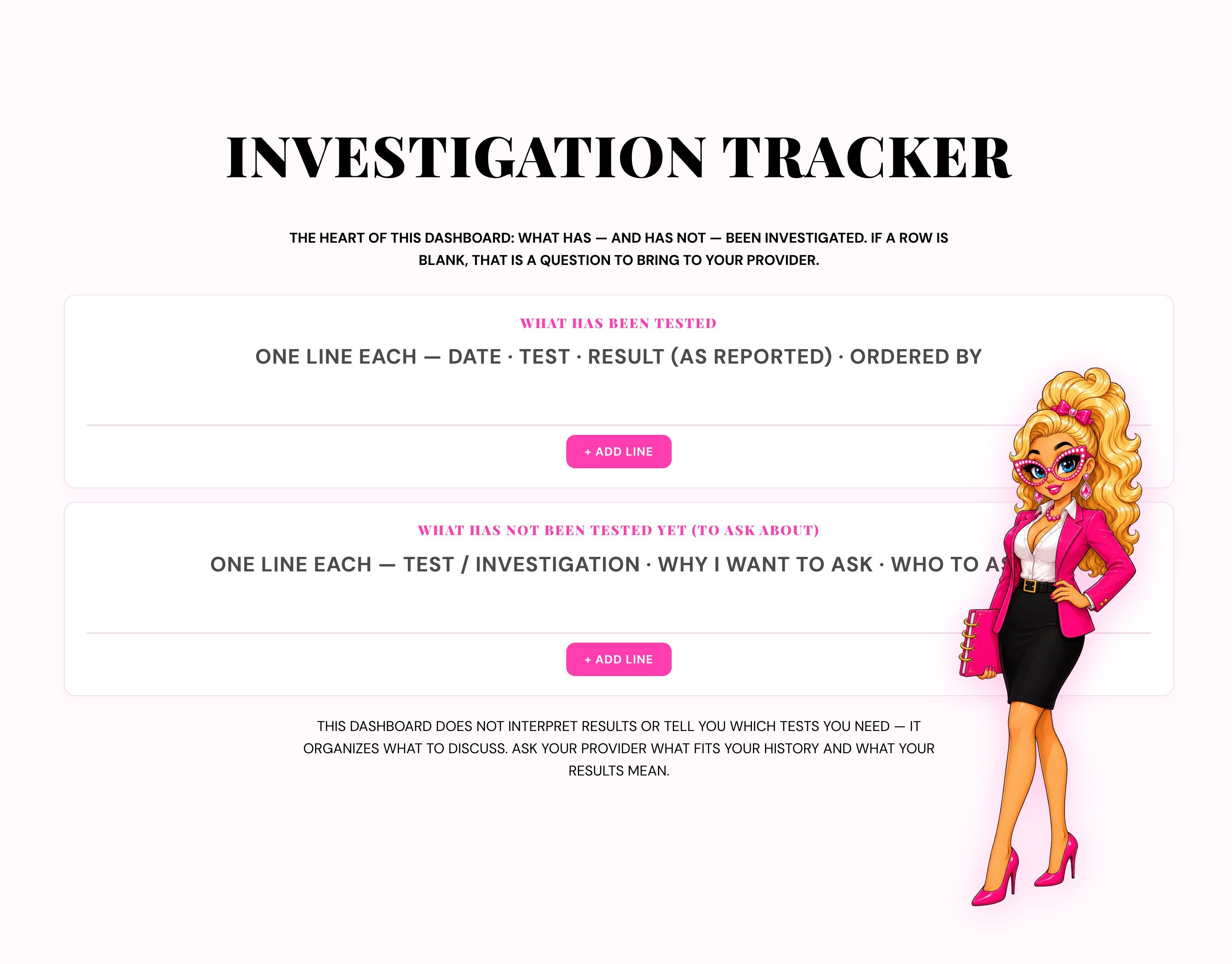 MISS DATA-RIFFIC UNEXPLAINED INFERTILITY DASHBOARD